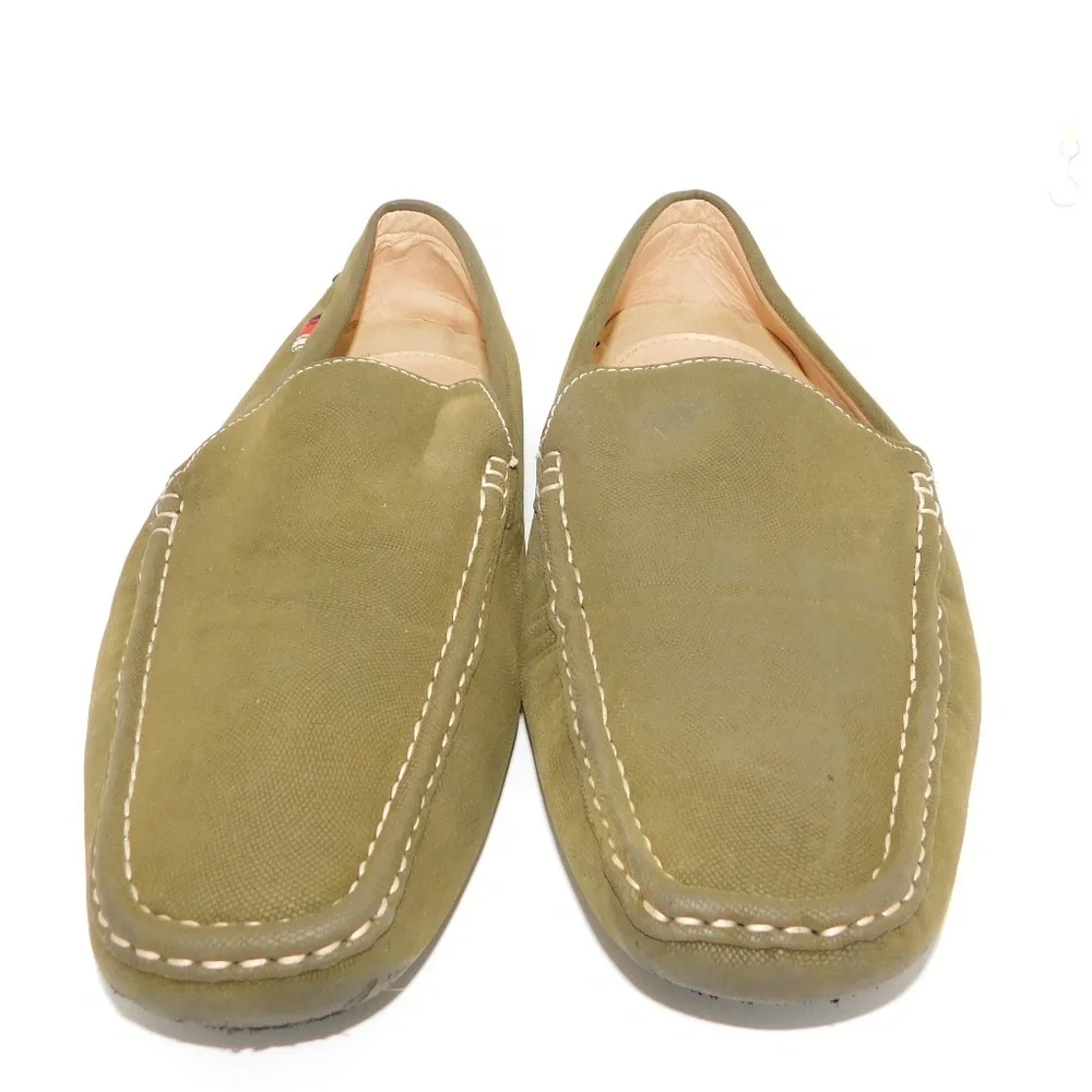 Phat Farm Classic Green Canvas Slip-on Loafer